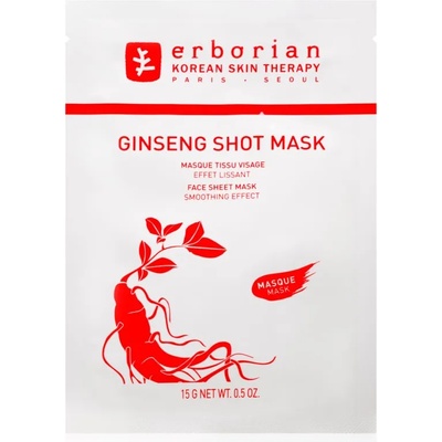 Erborian Ginseng Shot Mask платнена маска с изглаждащ ефект 15 гр