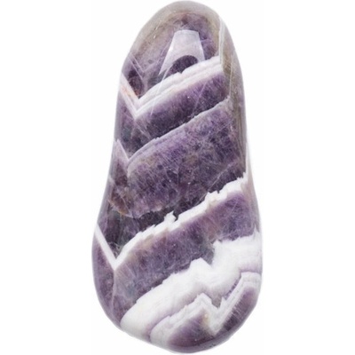 Nefertitis Ametyst tromlovaný chevron - XXL - cca 4 - 5 cm