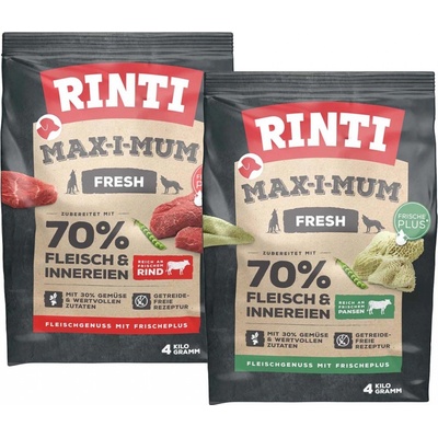 Rinti Max-i-Mum variace chutí s hovězím masem a dršťkami 4 kg