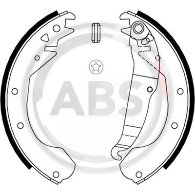 Sada brzdových čeľustí A.B.S. 8807