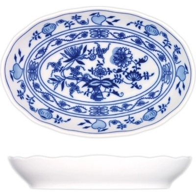 Český porcelán Dubí Mísa salátová oválná cibulák 20 cm