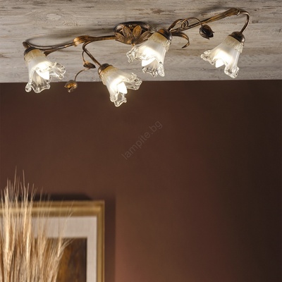 Onli - Таванно осветително тяло ARIANNA 4xE14/6W/230V бронзово (OL0567)