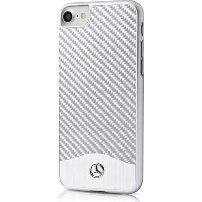 MEHCP7CACSI Mercedes Hard Case Wave V Alu Silver iPhone 7/8