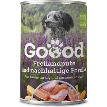Goood Senior Freilandpute & Nachhaltige Forelle - Консерва с Пуешко и пъстърва 400 г - срок на годност: 15.04. 2026