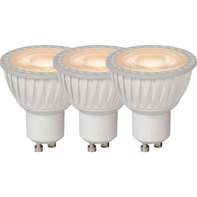 Lucide LED žiarovka 5 cm Dim. GU10 3x5W 3000K biela