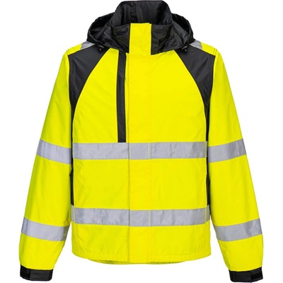 Portwest WX2 Eco Hi Vis bunda do dažďa CD860 Žltá čierna