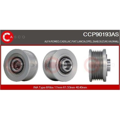 Řemenice, generátor CASCO CCP90193AS