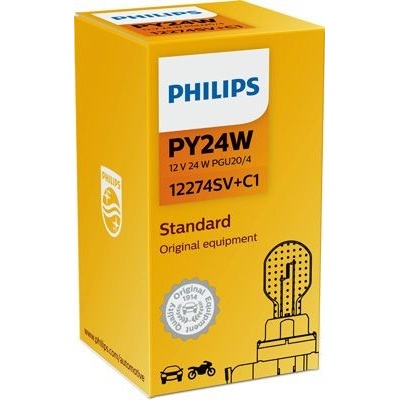 Philips Standard PY24W PG20/4 12V 24W 12274SV+C1