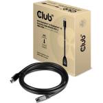 Club 3D Кабел Club 3D - CAC-1121 (Mini DisplayPort 1.4 към DisplayPort 8K60Hz, 1 м, DSC1.2, HBR3, HDR, M/F, двупосочен) (CAC-1121)
