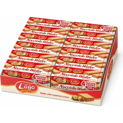 Gastone Lago Multipack sušenek s lískovými oříšky 32 x 200 g
