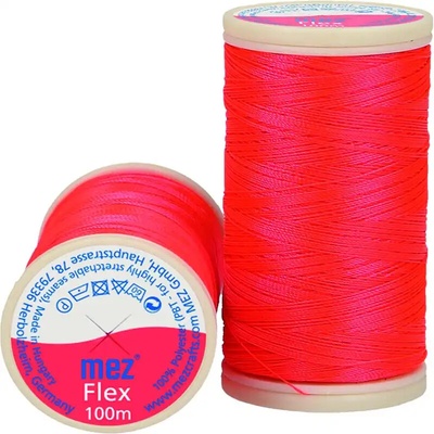 Elastická polyesterová nit 6530 Neónově růžová