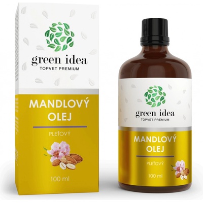 Green idea Mandlový olej 100 % s vitaminem E 100 ml – Zboží Dáma