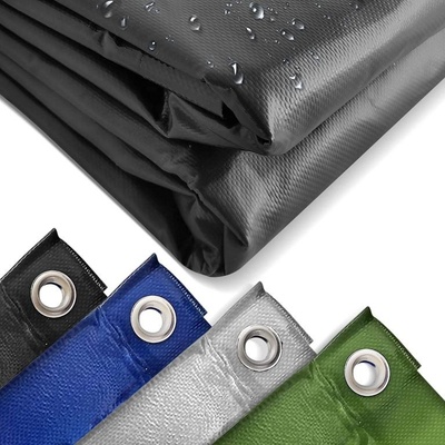 Jago 87840 Plachta 650 g/m², hliníková oka, černá, 4 x 3 m – Hledejceny.cz