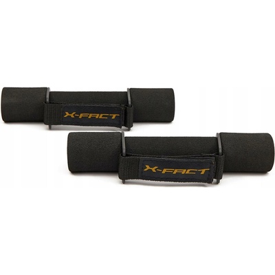 X-FACT Pevné potažené/gumované činky 2 x 0,5 kg