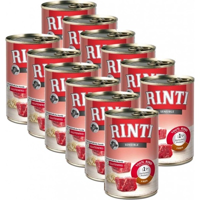 Rinti Sensible hovězí a rýže 12 x 400 g
