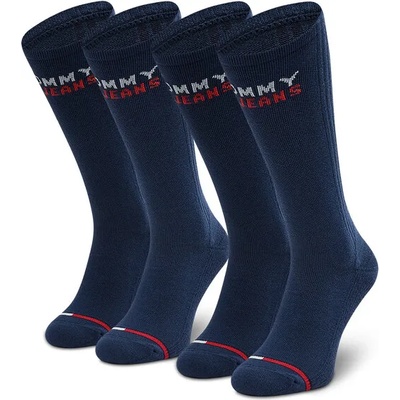 Tommy Jeans Комплект 2 чифта дълги чорапи мъжки Tommy Jeans 701218957 Тъмносин (701218957)