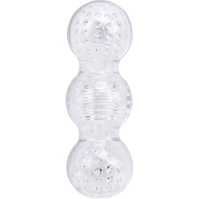 Hott Products Unlimited Прозрачен мастурбатор с три стимулиращи топки