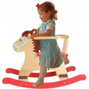 Hojdacie koníky IKO Drevený hojdací koník s operadlom