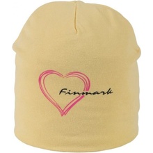 Finmark CHILDREN’S HAT Detská zimná čiapka béžová
