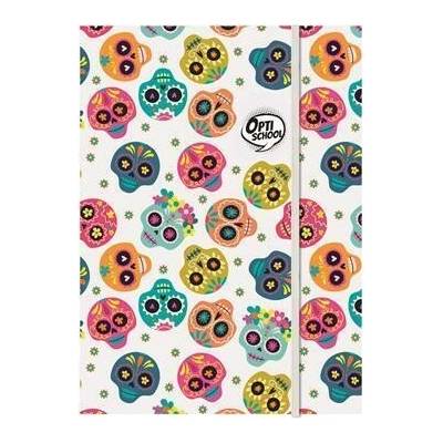 OPTISCHOOL Desky s gumičkou "Skull" A4 27IGM00-006