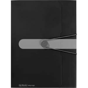 Herlitz Easy Orga A4 PP черна гумена папка 11205986 (11205986)