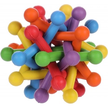 Flamingo Toy Spaco Atom Mix - гумена играчка за кучета - атом 9, 5 см - 1 брой, Белгия - 503982