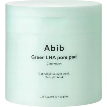 Abib Green LHA Pore Pad Clear Touch čisticí polštářky na obličej 210 ml/60 ks