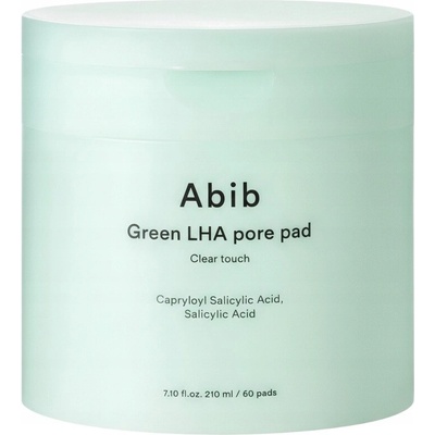 Abib Green LHA Pore Pad Clear Touch čisticí polštářky na obličej 210 ml/60 ks