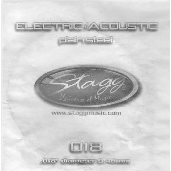 Stagg Струна единична електрическа/акустична китара stagg - Модел pls-015 0, 015