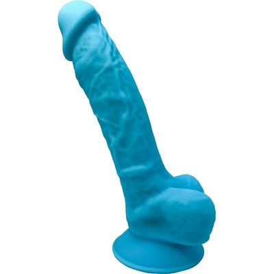 Silexd Model 1 Realistic Penis Premium Silexpan Silicone Blue 17.5 Cm