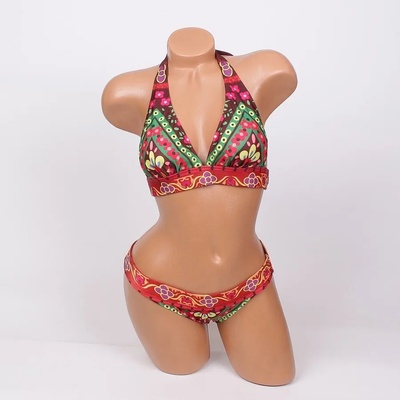 Дамски бански с цветни мотиви - чашка В