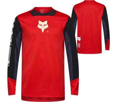 Fox Defend Elevated LS fluorescent red