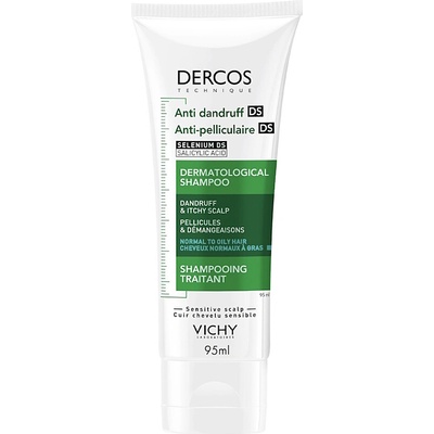 VICHY DERCOS šampón proti lupinám 95 ml – mastné vlasy