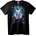 NOONEBRAND Тениска Синя коса skull сърце - L, White