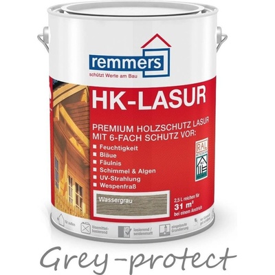 Remmers HK lasur 0,75 l Vodná sivá