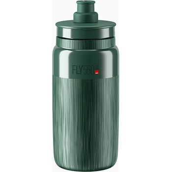 Elite Велосипедна бутилка Elite FLY Tex 550 ml dark green/grey logo