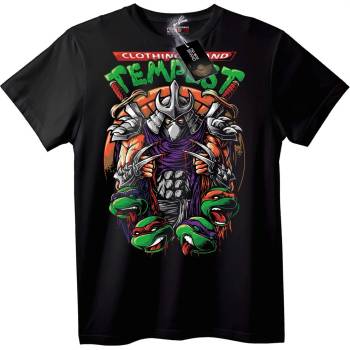 NOONEBRAND Нинджа Търтълс Темпълст Т-Шърт - 2XL, Black
