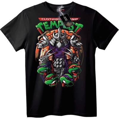 NOONEBRAND Нинджа Търтълс Темпълст Т-Шърт - 2XL, Black