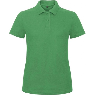 B&C ID.001 /women Dámske piqué polo zelená kelly