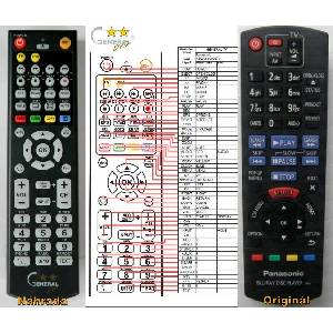 GENERAL PANASONIC N2QAYB000877 - съвместимо дистанционно управление на марката General (N2QAYB000877) Дистанционно
