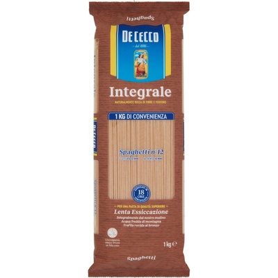 De Cecco celozrnné cestoviny Spaghetti No.12 1 kg