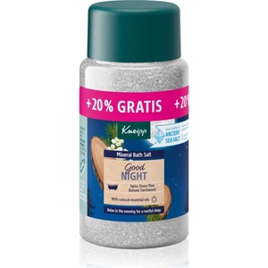 Kneipp Good Night сол за баня Swiss Stone Pine & Balsam Torchwood 600 гр
