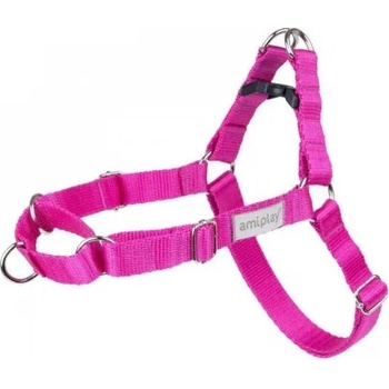 amiplay EASY GO SAMBA harness - нагръдник за куче - РОЗОВ, размер S - 30-40 х 1, 5 см - Полша - 278769