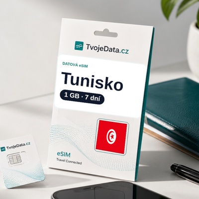 eSIM Tunisko 1 GB / 7 dní - Tunisko ED8149