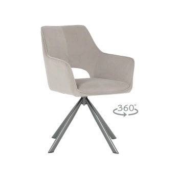 Carmen Трапезен стол reading 2 - светлосив mj 3