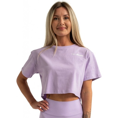 GymBeam Dámske tričko Cropped Limitless Lavender