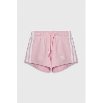 adidas Детски къси панталони adidas в розово с апликация с регулируема талия (IS2625)