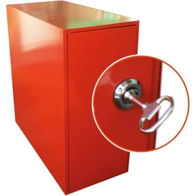 Skříňka pro úschovu nenatažené zábrany Maxi 15M – ocel, 500×480×230 mm