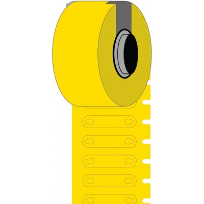 Brady BM-2-7599-YL-R / 312138, Bulk Rapido Wire Marking tags, 23.00 mm x 5.20 mm