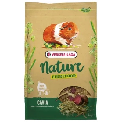 Versele-Laga Cavia Nature FIBREFOOD - Пълноценна храна за морски свинчета - възрастни, капризни и живеещи у дома, 1 кг